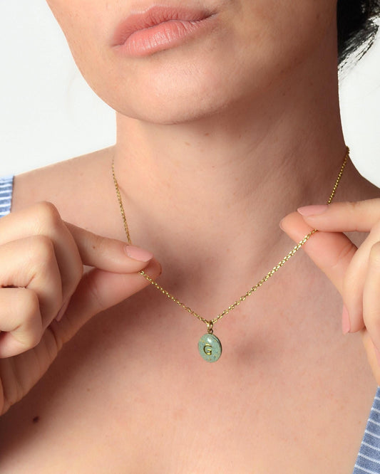 Handcrafted Hand-Painted Initial Locket