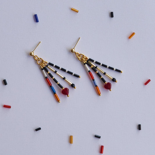 Colorful Heart Earrings