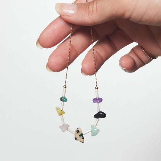 Tubbie Gemstone Necklace – Marble Collection