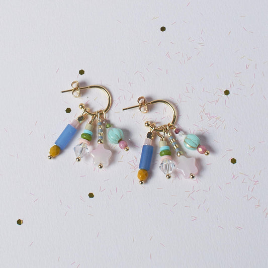 Tiny Star Dangle Earrings – 18K Gold Plated