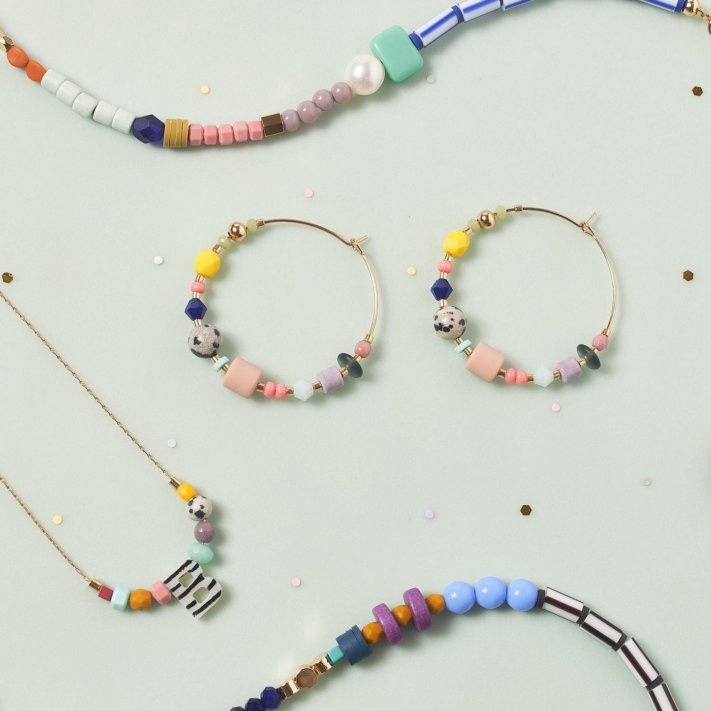 Trendy Colorful beaded bracelet, Gift idea, friendship bracelets, stackable bracelet, Vibrant bracelet, bold bracelet with Natural Gemstones