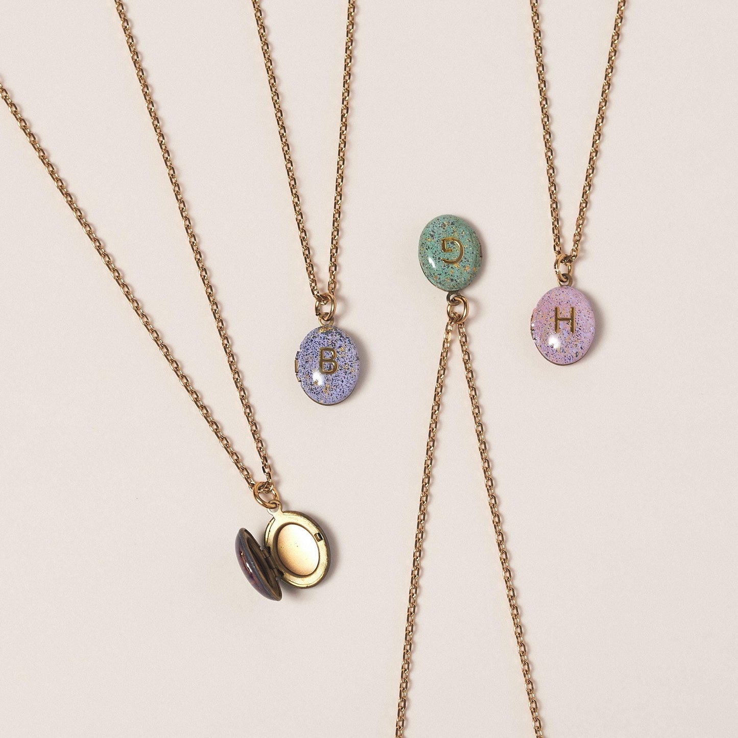 Handcrafted Hand-Painted Initial Locket