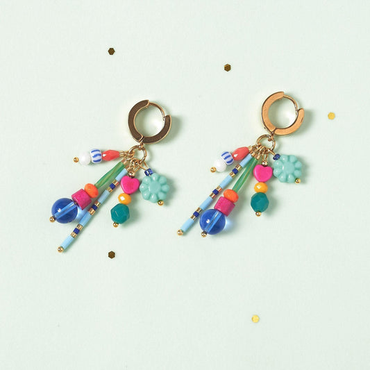 Bright Colors Tiny Huggie Hoops