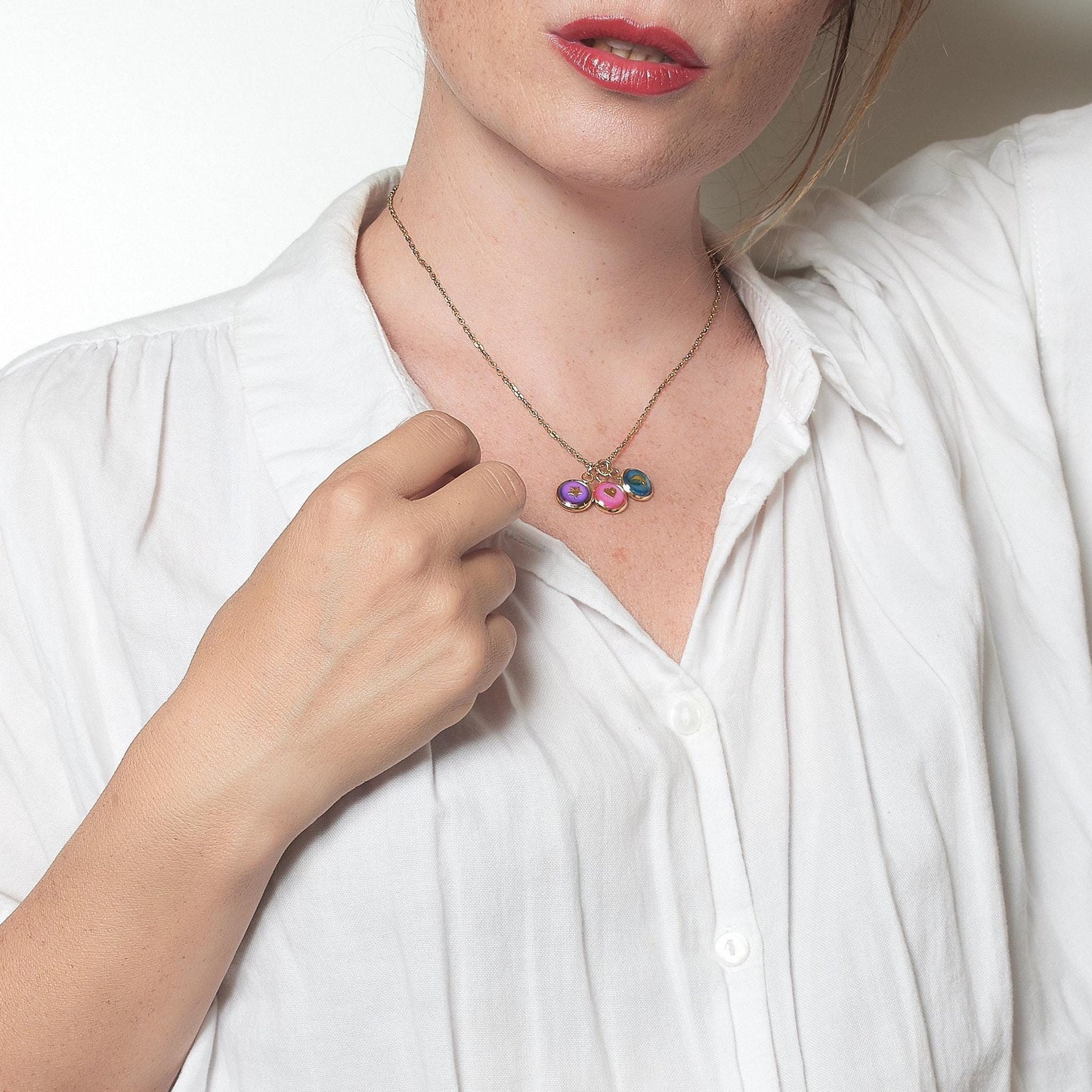 Custom Celestial & Initial Charm Necklace