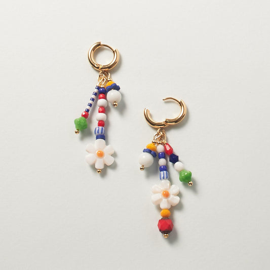 Mismatched Colorful Statement Hoops