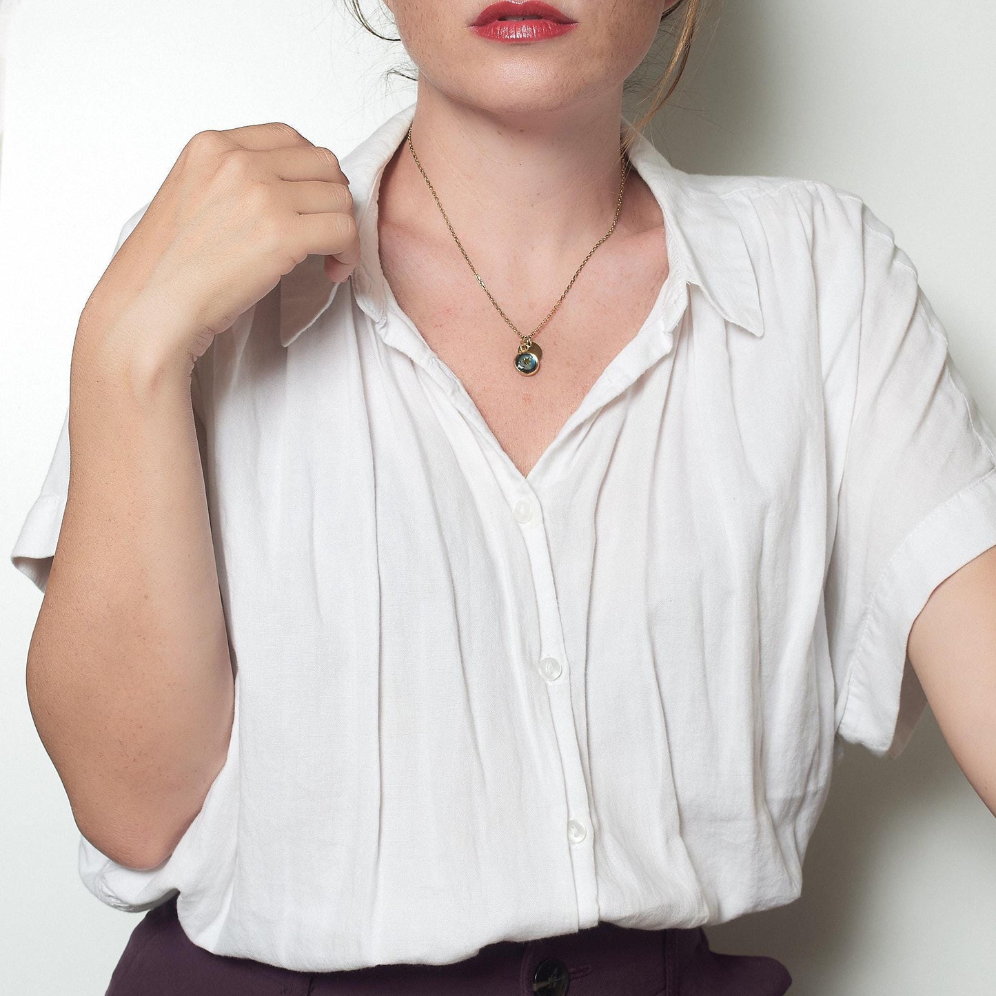 Custom Celestial & Initial Charm Necklace