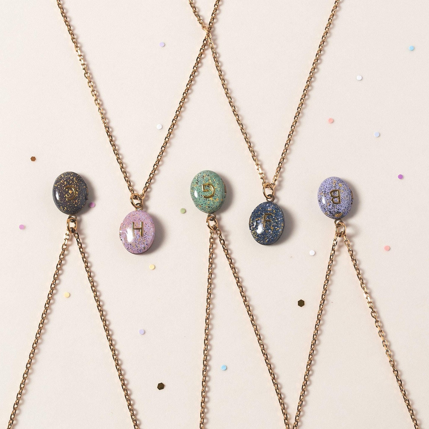 Handcrafted Hand-Painted Initial Locket