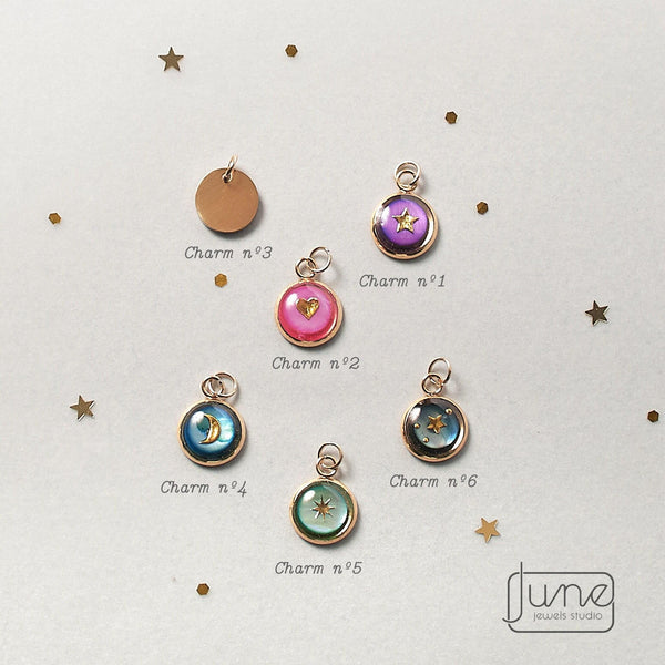 Custom Celestial & Initial Charm Necklace