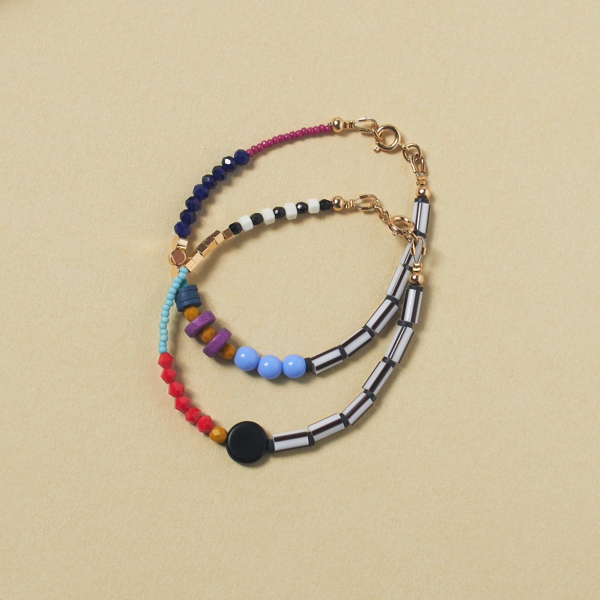 Trendy Colorful beaded bracelet, Gift idea, friendship bracelets, stackable bracelet, Vibrant bracelet, bold bracelet with Natural Gemstones