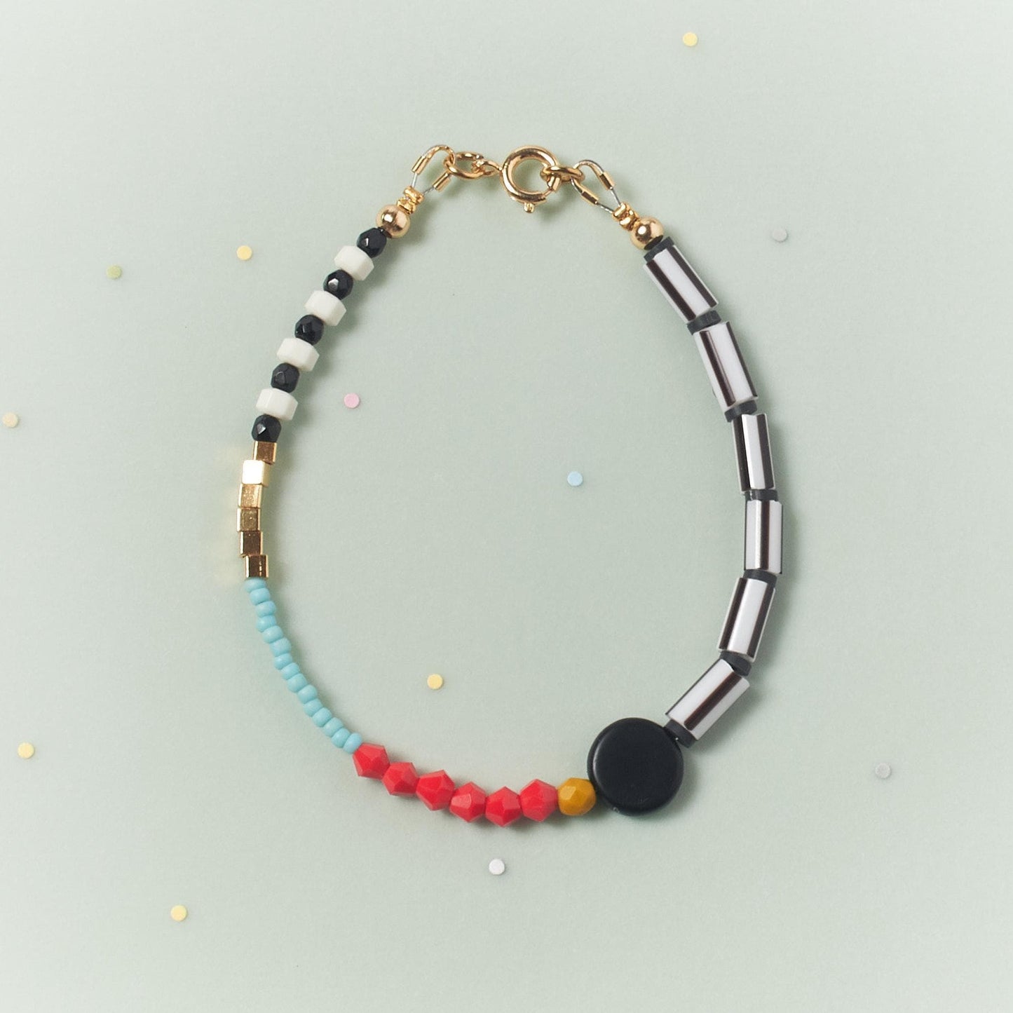 Trendy Colorful beaded bracelet, Gift idea, friendship bracelets, stackable bracelet, Vibrant bracelet, bold bracelet with Natural Gemstones