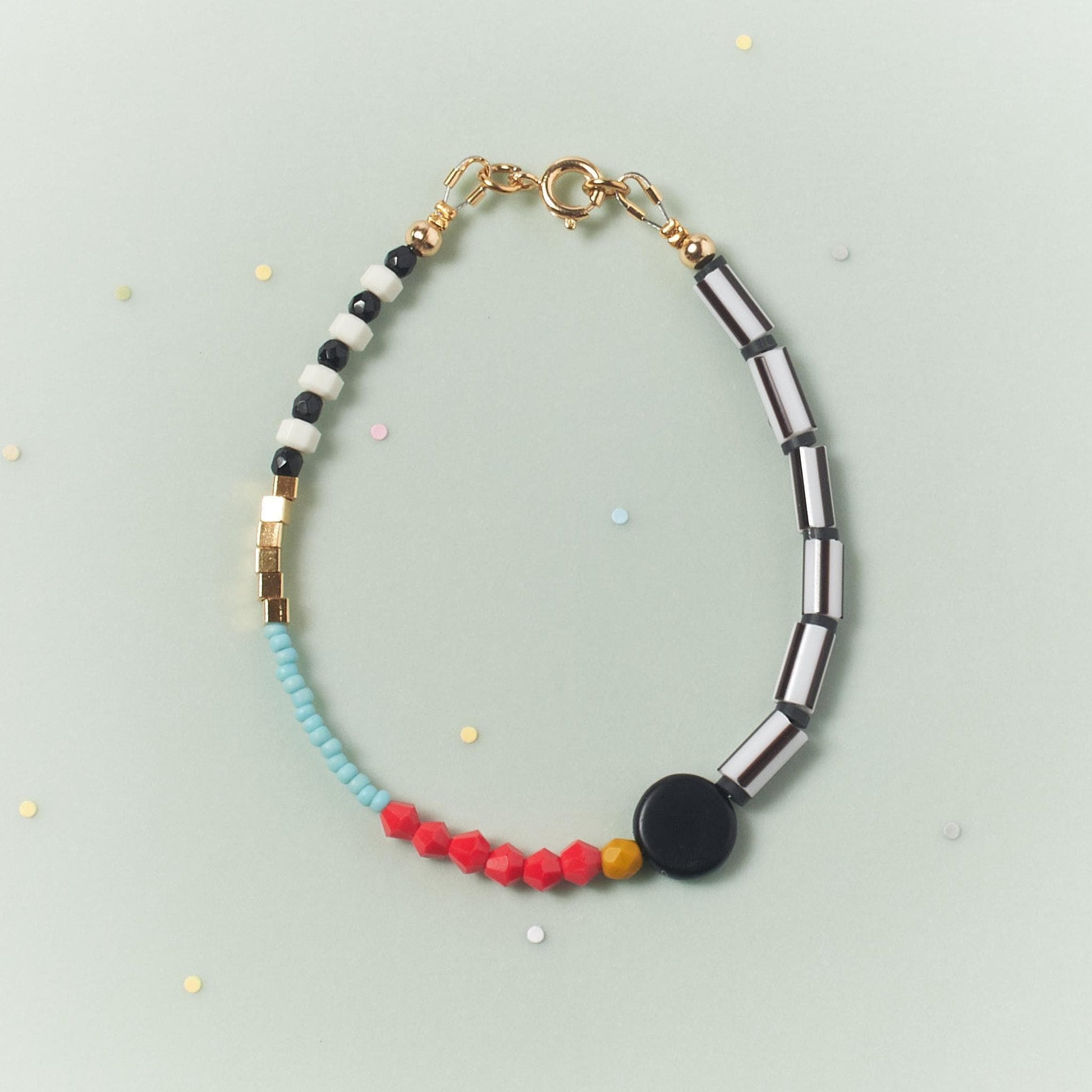 Trendy Colorful beaded bracelet, Gift idea, friendship bracelets, stackable bracelet, Vibrant bracelet, bold bracelet with Natural Gemstones