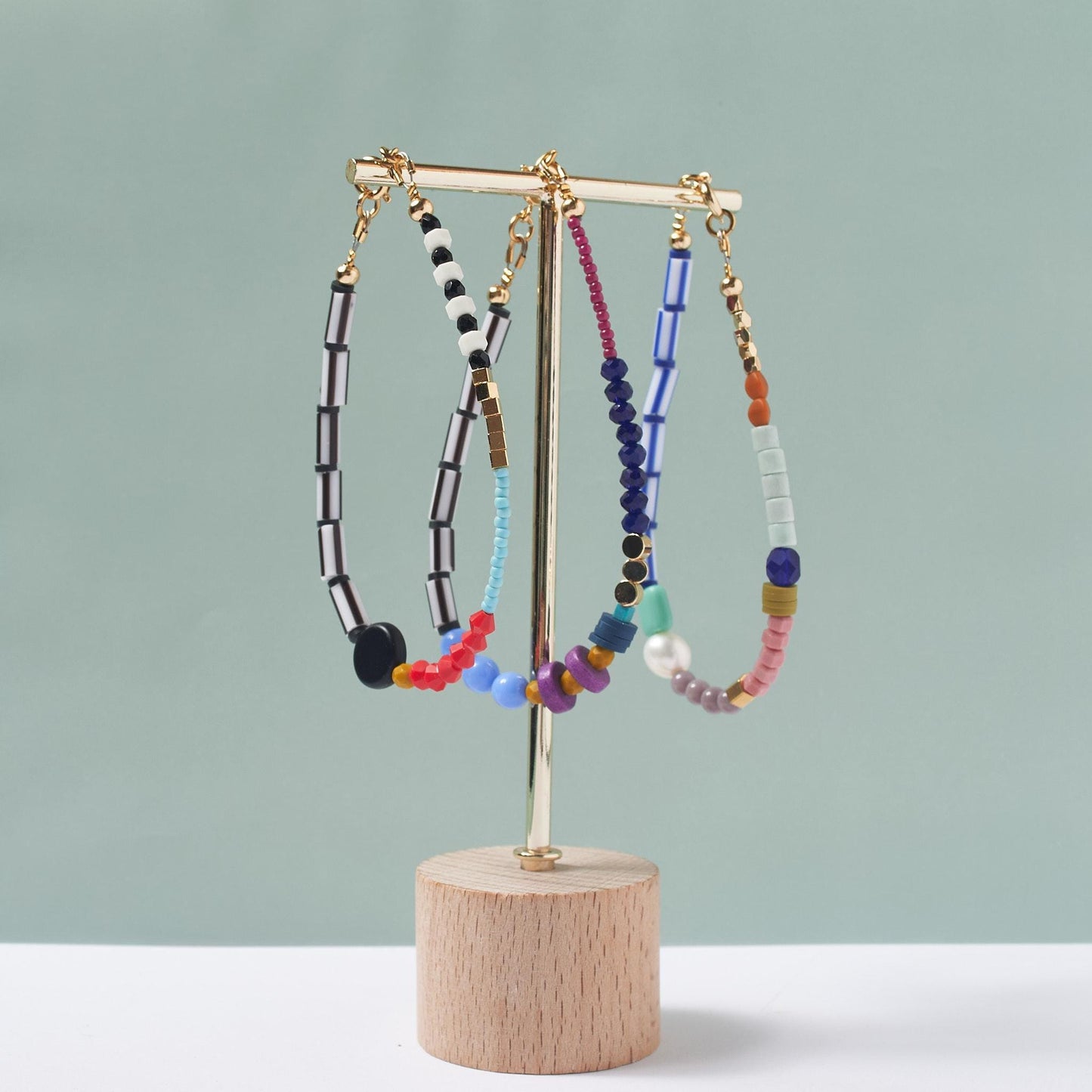 Trendy Colorful beaded bracelet, Gift idea, friendship bracelets, stackable bracelet, Vibrant bracelet, bold bracelet with Natural Gemstones