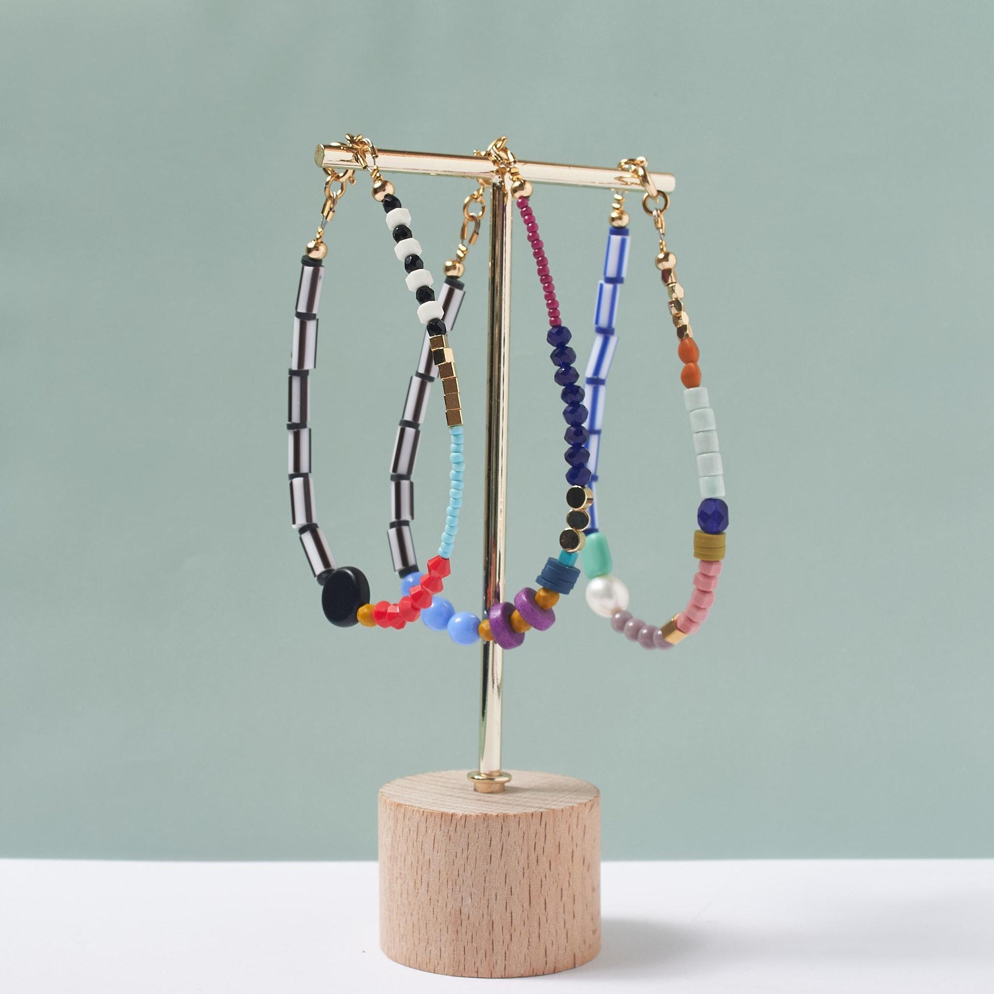 Trendy Colorful beaded bracelet, Gift idea, friendship bracelets, stackable bracelet, Vibrant bracelet, bold bracelet with Natural Gemstones